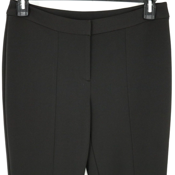Chicos Collection 0 Womens 4 Small Dress Pants Black Stretch Knit Straight Leg - Picture 5 of 11